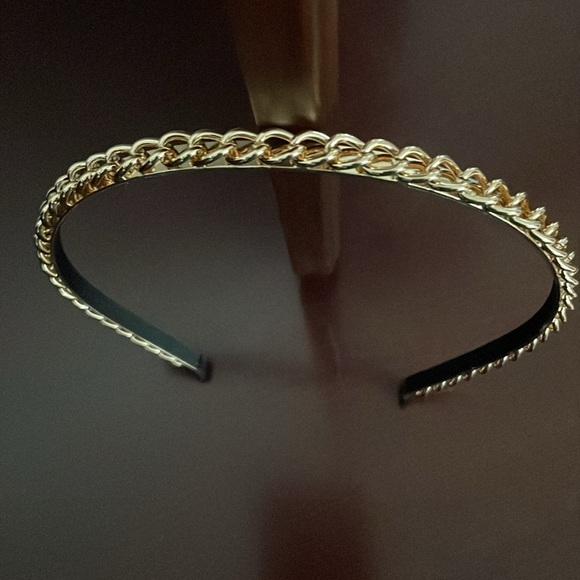 Talbots Elegant Gold metal Headband, new - Picture 2 of 6